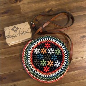 Patricia Nash multicolored bead crossbody